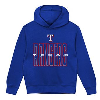 Preschool Outerstuff Royal Texas Rangers Field General Fleece Hoodie