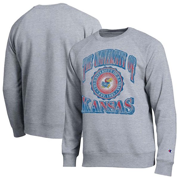 Men's Champion Heather Gray Kansas Jayhawks All-Star Sweatshirt
