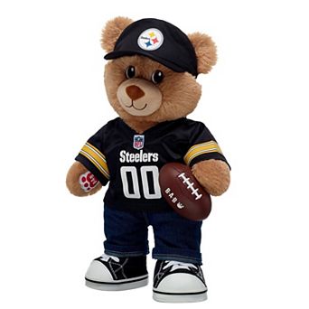 Build-A-Bear Pittsburgh Steelers Happy Hugs Teddy Bear Gift Set