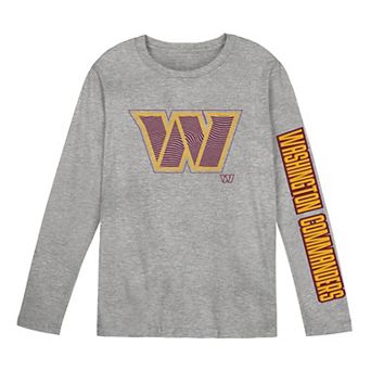 Preschool Outerstuff Gray Washington Commanders Air Raid Long Sleeve T-Shirt