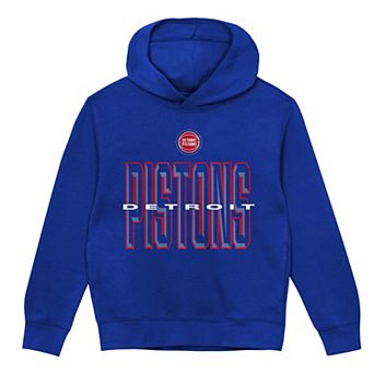 Preschool Outerstuff Blue Detroit Pistons Field General Fleece Hoodie