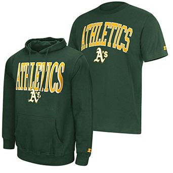 Men's Starter Green Oakland Athletics Cooperstown Collection Hoodie & T-Shirt Combo Pack