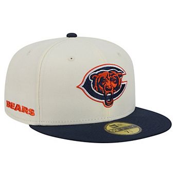 Men's New Era Cream/Navy Chicago Bears Deceptor 59FIFTY Fitted Hat