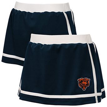 Girls Youth WEAR by Erin Andrews Navy Chicago Bears Special Teams Striped Skort