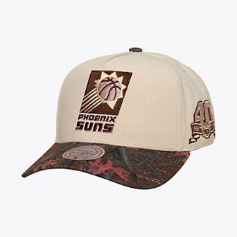 Unisex Mitchell & Ness Cream Phoenix Suns Hardwood Classics Fall Pink Pro Snapback Hat