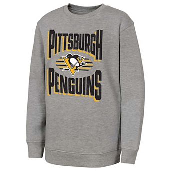 Youth Outerstuff Gray Pittsburgh Penguins Jet Stream Sweatshirt
