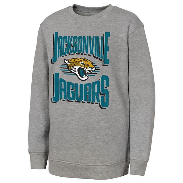 Youth Outerstuff Gray Jacksonville Jaguars Jet Stream Sweatshirt