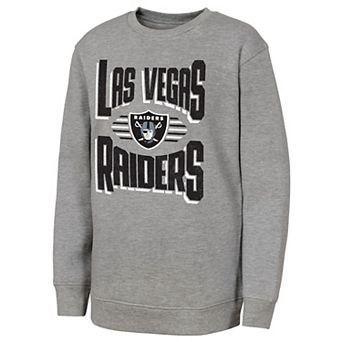Youth Outerstuff Gray Las Vegas Raiders Jet Stream Sweatshirt