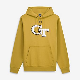 Men's Under Armour Gold Georgia Tech Yellow Jackets Core Icon Fleece Pullover Hoodie