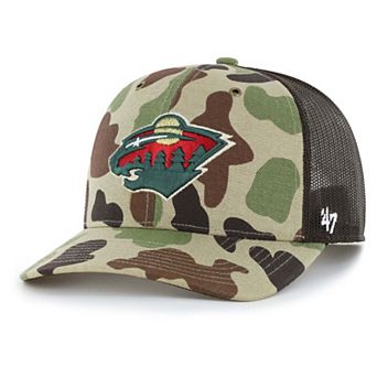 Men's Carhartt x '47 Duck Camo Minnesota Wild Adjustable Trucker Hat