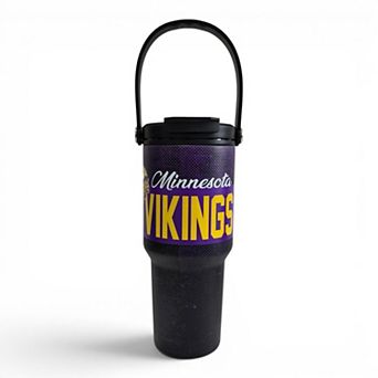 Pegasus Minnesota Vikings 24oz. Speckled Gradient Stainless Steel Dual Top Water Bottle