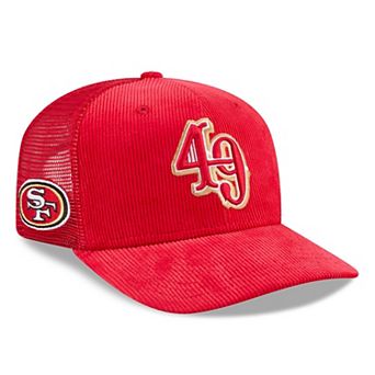 Men's New Era Scarlet San Francisco 49ers Deceptor 9SEVENTY Adjustable Hat