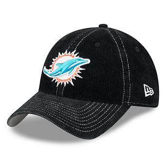 Men's New Era Black Miami Dolphins Corduroy Casual Classic Adjustable Hat