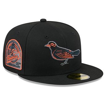 Men's New Era Black Baltimore Orioles Color Pop 59FIFTY Fitted Hat