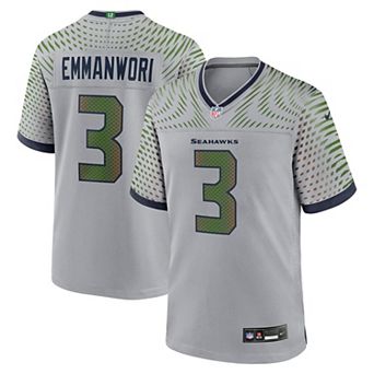 Men's Nike Nick Emmanwori Gray Seattle Seahawks Rivalries Collection Game Jersey