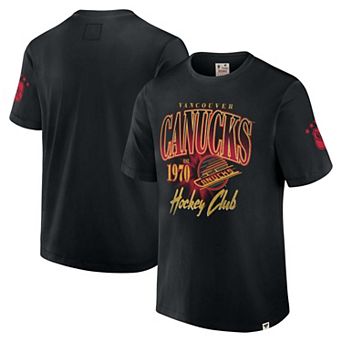 Men's Fanatics Black Vancouver Canucks Decades Collection Made To Last T-Shirt