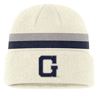 Men's Nike Cream Georgetown Hoyas Legacy Lettered Cuffed Knit Hat