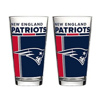 Logo Brands New England Patriots Two-Piece 16oz. Pint Glass Set