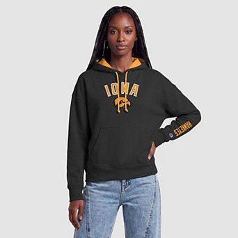 Women's Champion Black Iowa Hawkeyes Fleece Hoodie