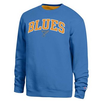 Men's Champion Blue St. Louis Blues Contrast Sweatshirt