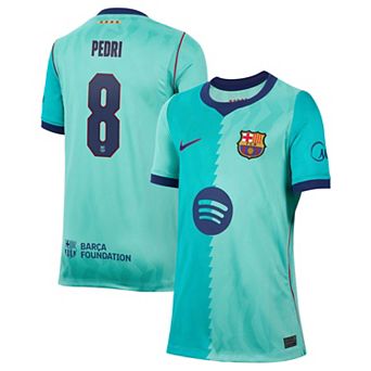 Youth Nike Pedri Turquoise Barcelona 2026/27 Third Stadium Replica Jersey