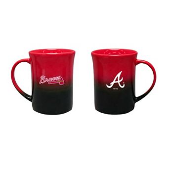 The Memory Company Atlanta Braves Two-Pack 15oz. Ceramic Ombre Mug Set