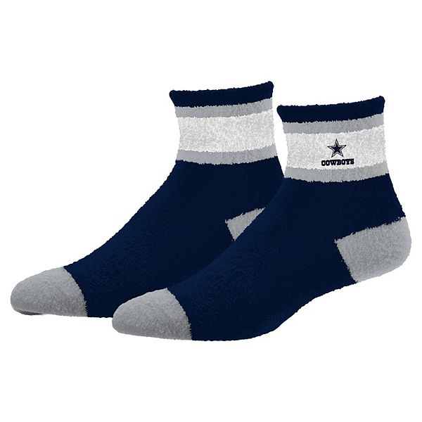 Unisex For Bare Feet Navy Dallas Cowboys Cuff Stripe Cozy Socks