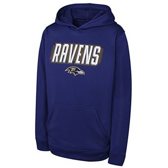 Youth Outerstuff Purple Baltimore Ravens Sack Party Performance Hoodie