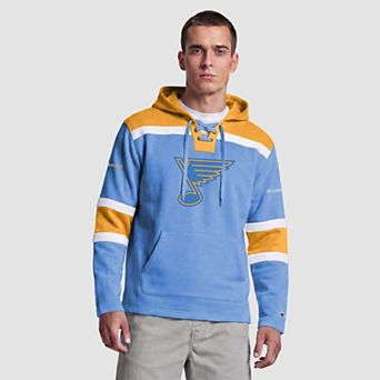 Men's Champion Blue St. Louis Blues Lacer Fleece Hockey Hoodie