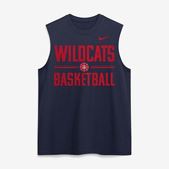 Men's Nike Navy Arizona Wildcats Courtside Legend Sleeveless T-Shirt