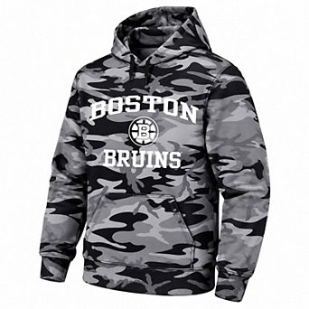 Men's Fanatics Black Boston Bruins Big & Tall Camo Fleece Hoodie