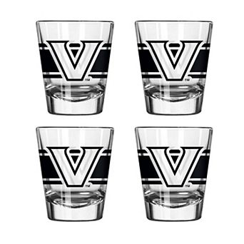 Logo Brands Vanderbilt Commodores Four-Piece Stripe Shot Glass Set