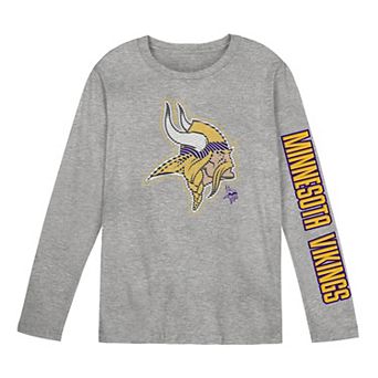Preschool Outerstuff Gray Minnesota Vikings Air Raid Long Sleeve T-Shirt