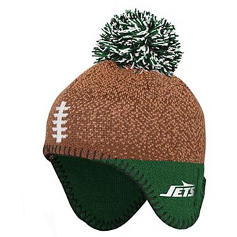 Preschool Outerstuff Brown New York Jets Football Head Knit Hat