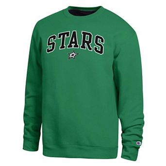 Men's Champion Green Dallas Stars Contrast Sweatshirt