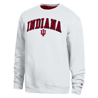 Men's Champion White Indiana Hoosiers Arch Sweatshirt