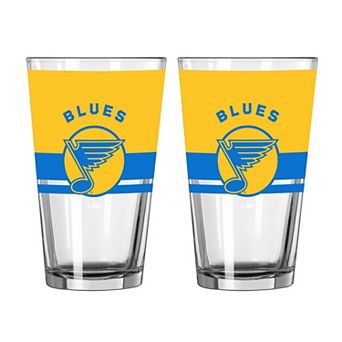 Logo Brands St. Louis Blues Two-Piece 16oz. Horizon Pint Glass Set