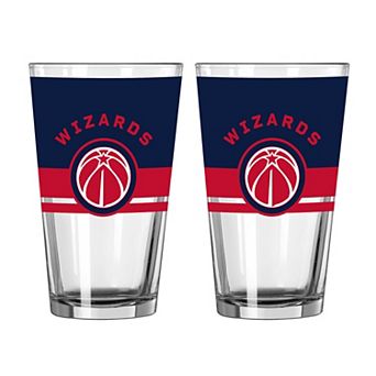 Logo Brands Washington Wizards Two-Piece 16oz. Horizon Pint Glass Set