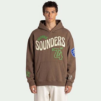 Unisex The Wild Collective Brown Seattle Sounders FC Washed Fleece Hoodie