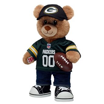 Build-A-Bear Green Bay Packers Happy Hugs Teddy Bear Gift Set