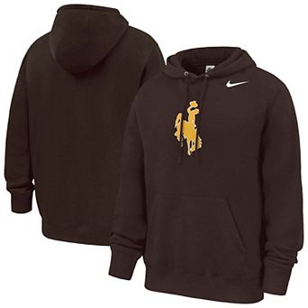 Men's Nike Brown Wyoming Cowboys Club Fleece Hoodie