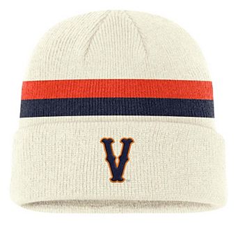 Men's Nike Cream Virginia Cavaliers Legacy Lettered Cuffed Knit Hat