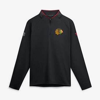 Men's Fanatics Black Chicago Blackhawks Authentic Pro Rink Lightweight Quarter-Zip Pullover