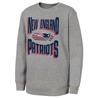 Youth Outerstuff Gray New England Patriots Jet Stream Sweatshirt