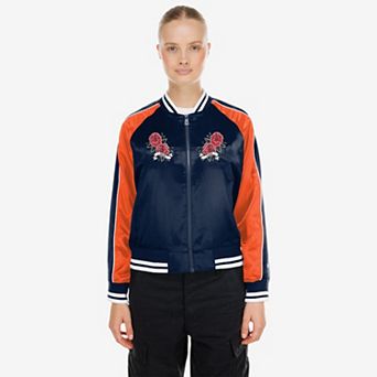 Women's New Era Navy Chicago Bears Lifestyle Satin Jacket