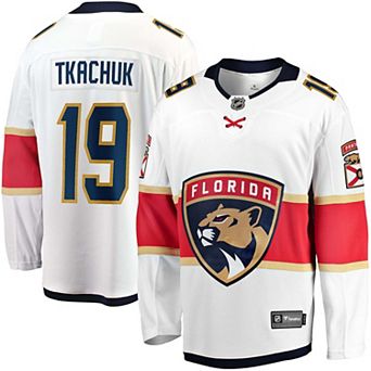 Men's Fanatics Matthew Tkachuk White Florida Panthers Away Breakaway Jersey