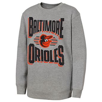 Youth Outerstuff Gray Baltimore Orioles Jet Stream Sweatshirt