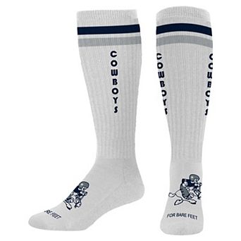 Unisex For Bare Feet White Dallas Cowboys Vintage Tube Socks