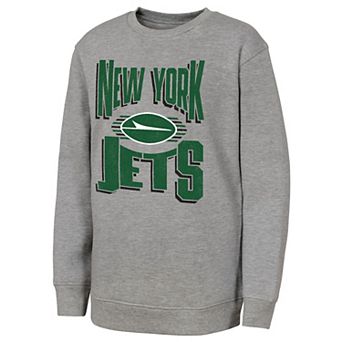 Youth Outerstuff Gray New York Jets Jet Stream Sweatshirt