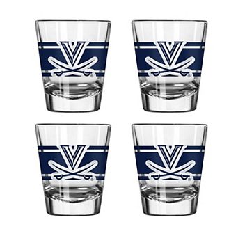 Logo Brands Virginia Cavaliers Four-Piece Stripe Shot Glass Set